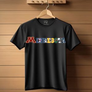 Minnesota Sport Teams Vikings Timberwolves Lynwild Twins T-Shirt