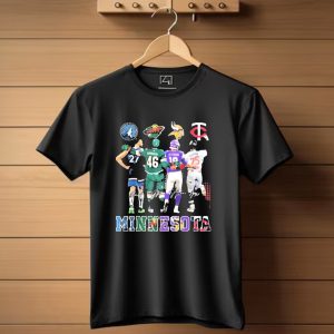 Minnesota Timberwolves Wild Vikings Twins Signature T Shirt