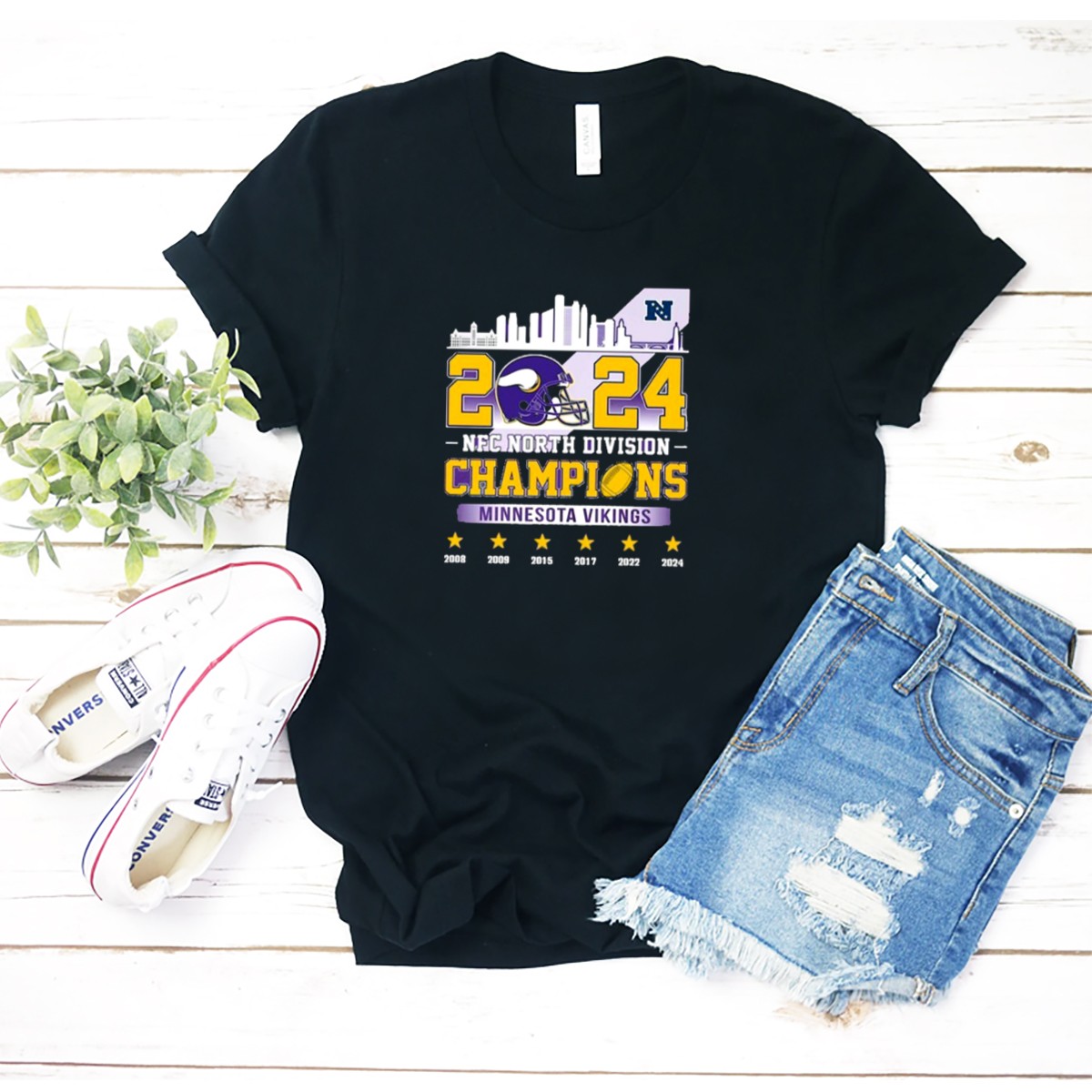 Minnesota-Vikings-2024-Nfc-North-Division-Champions-Skyline-Football-Helmet-Logo-Stars-T-Shirt-1_t-shirt-2_3