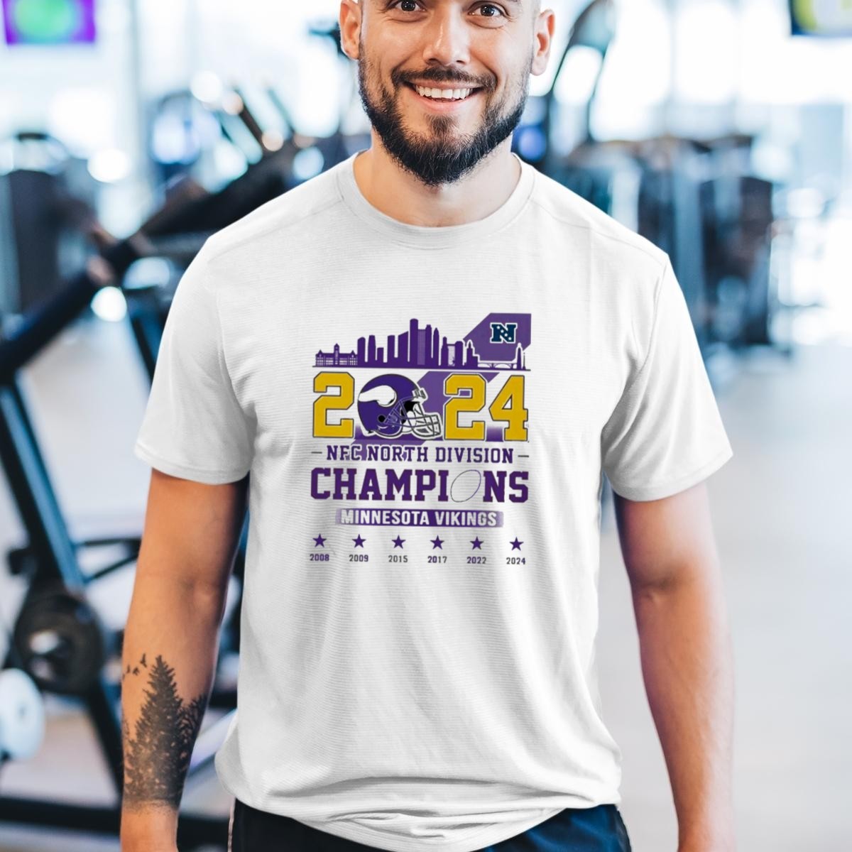 Minnesota-Vikings-2024-Nfc-North-Division-Champions-Skyline-Helmet-T-Shirt-1_t-shirt-3_4