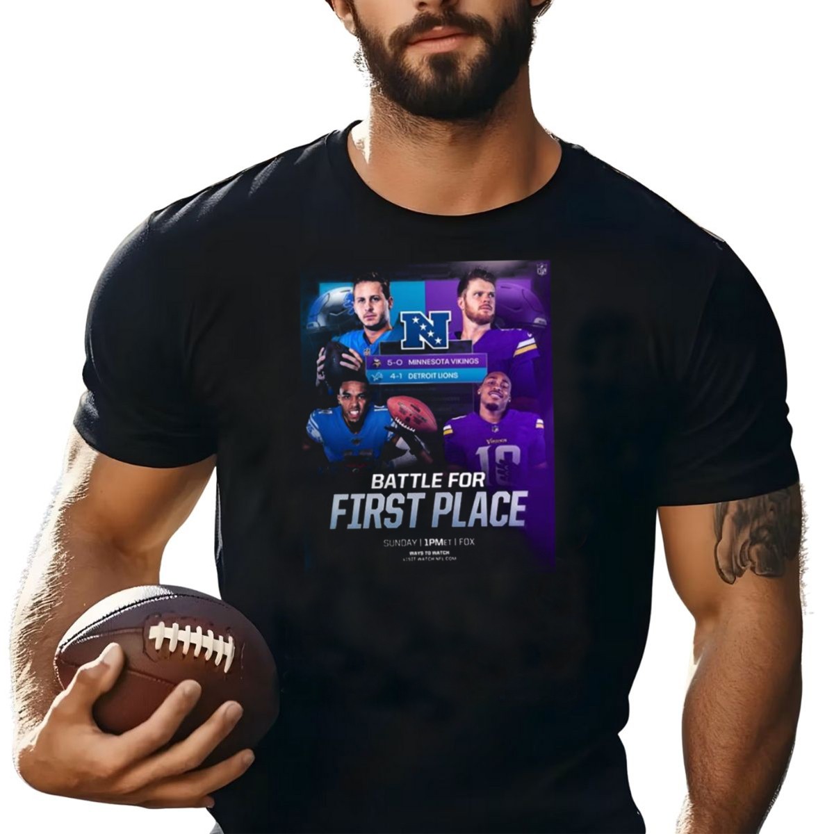 Minnesota-Vikings-5-0-Vs-Detroit-Lions-4-1-Nfc-Battle-For-First-Place-Sunday-1Pm-Et-On-Fox-T-Shirt-1_t-shirt-4_5