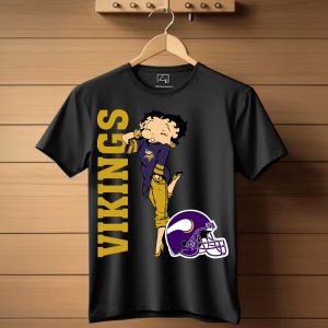 Minnesota Vikings Betty Boops T-Shirt