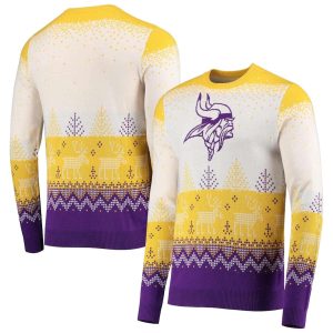 Minnesota Vikings Big Logo Knit Ugly Sweater