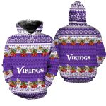 Minnesota Vikings Christmas Football NFL AOP Hoodie
