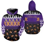 Minnesota Vikings Christmas Gingerbread Man Football AOP Hoodie