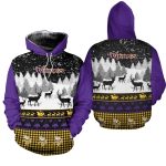 Minnesota Vikings Christmas Reindeer Football AOP Hoodie