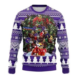 Minnesota Vikings Christmas Tree Ugly Sweater