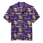 Minnesota Vikings Classic Logo Beach Hawaiian Shirt