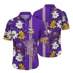 Minnesota Vikings Daisy Delight Purple Hawaiian Shirt