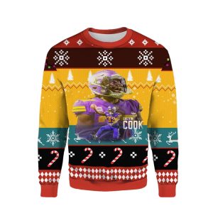 Minnesota Vikings Dalvin Cook Ugly Sweater