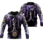 Minnesota Vikings Death Smoke AOP Hoodie