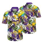 Minnesota Vikings Exotic Birds And Florals Hawaiian Shirt