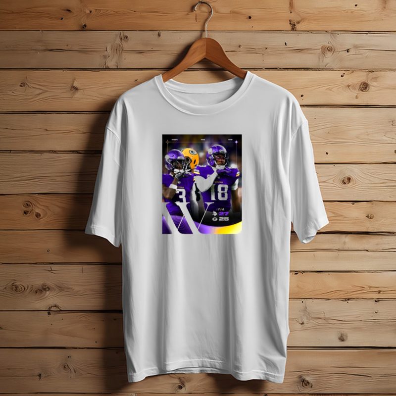 Minnesota Vikings Final Victory Over Green Bay Packers Nfl 27 25 T Shirt T Shirt 1 1