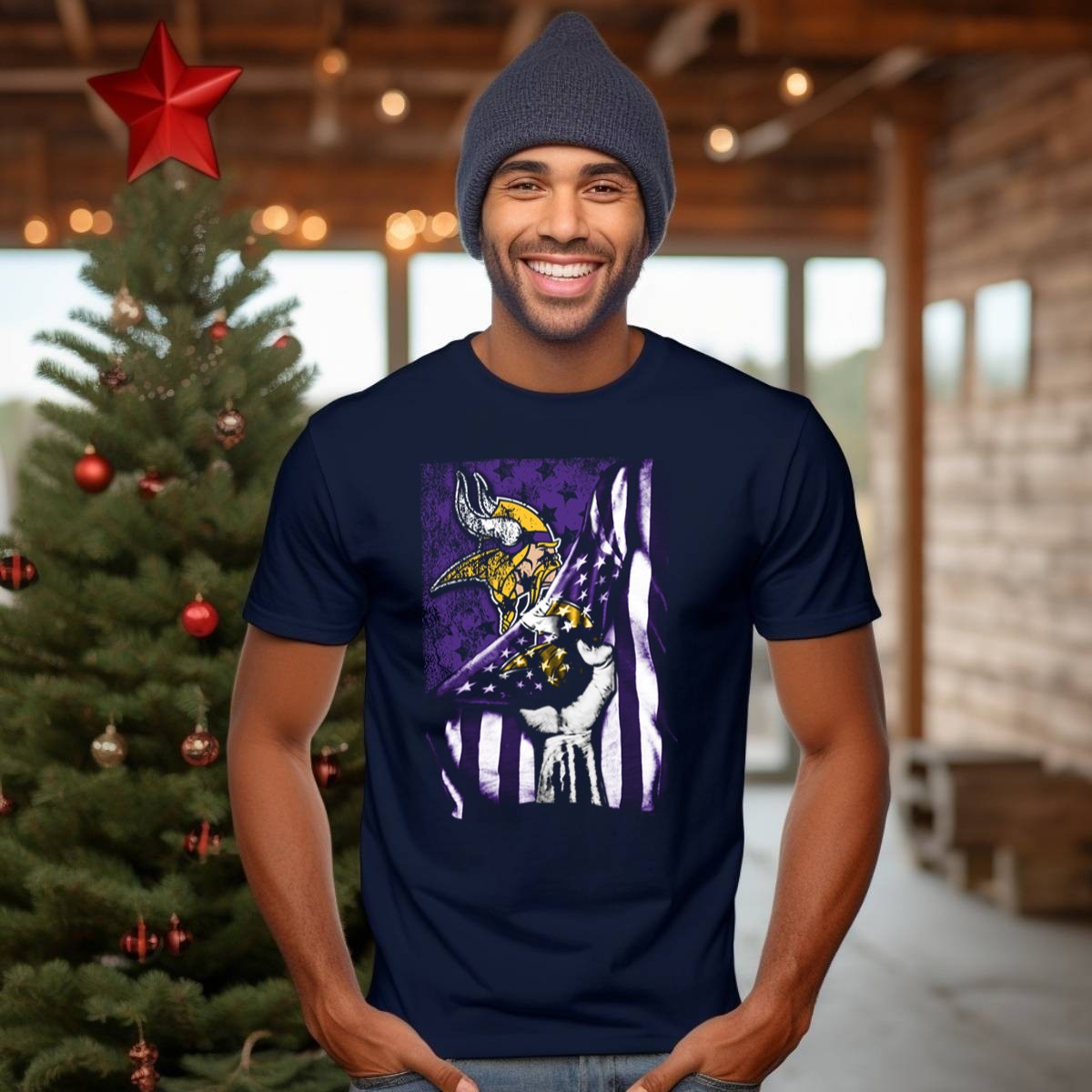 Minnesota-Vikings-Flag-Stars-And-Stripes-Viking-T-Shirt-1_t-shirt-3_4