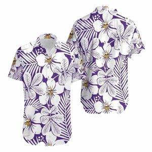 Minnesota Vikings Flower Summer Hawaiian Shirt
