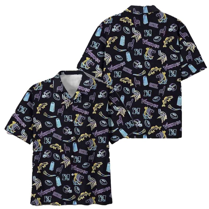 Minnesota Vikings Game Day Vibes Hawaiian Shirt 1