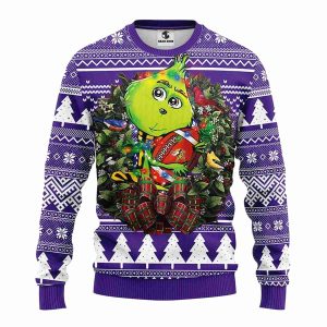 Minnesota Vikings Grinch Hug Ball Ugly Sweater