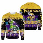 Minnesota Vikings Grinch Toilet Ugly Sweater