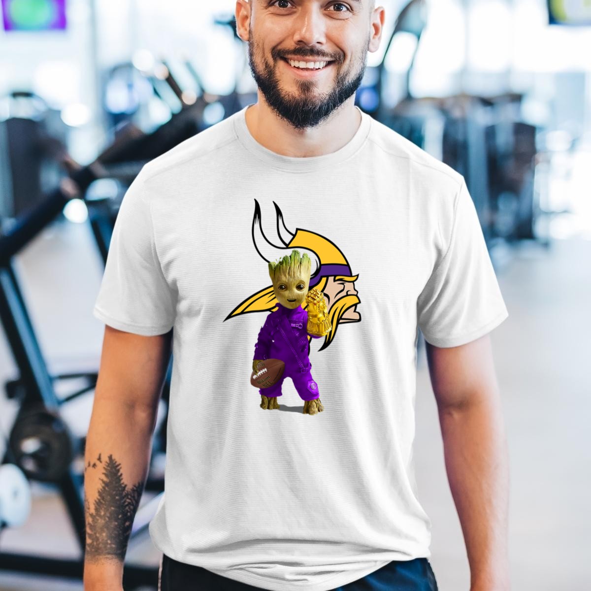 Minnesota-Vikings-Groot-Holding-Football-And-Infinity-Gauntlet-T-Shirt-1_t-shirt-3_4