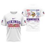Minnesota Vikings Happy 4Th Of July AOP T Shirt