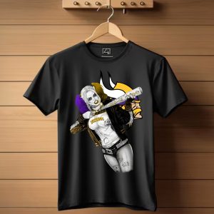 Minnesota Vikings Harley Quinn Funny T-Shirt