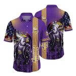 Minnesota Vikings Jason Voorhees US Flag Hawaiian Shirt
