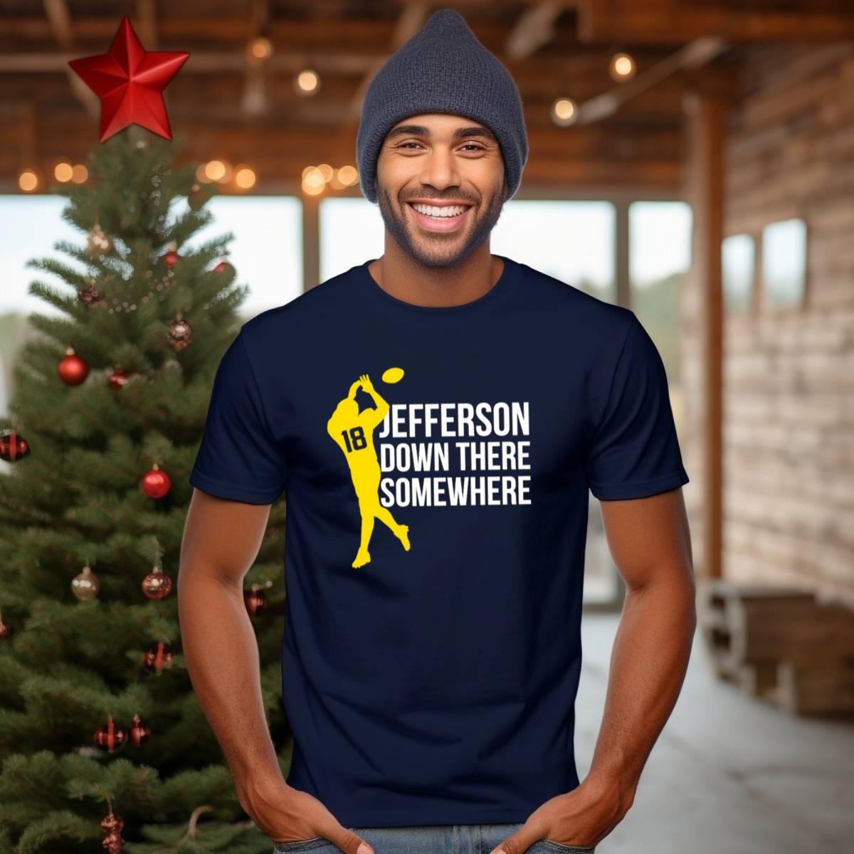 Minnesota-Vikings-Jefferson-Down-There-Somewhere-18-Football-T-Shirt-1_t-shirt-3_4