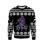 Minnesota Vikings Jusin Jefferson Black Ugly Sweater