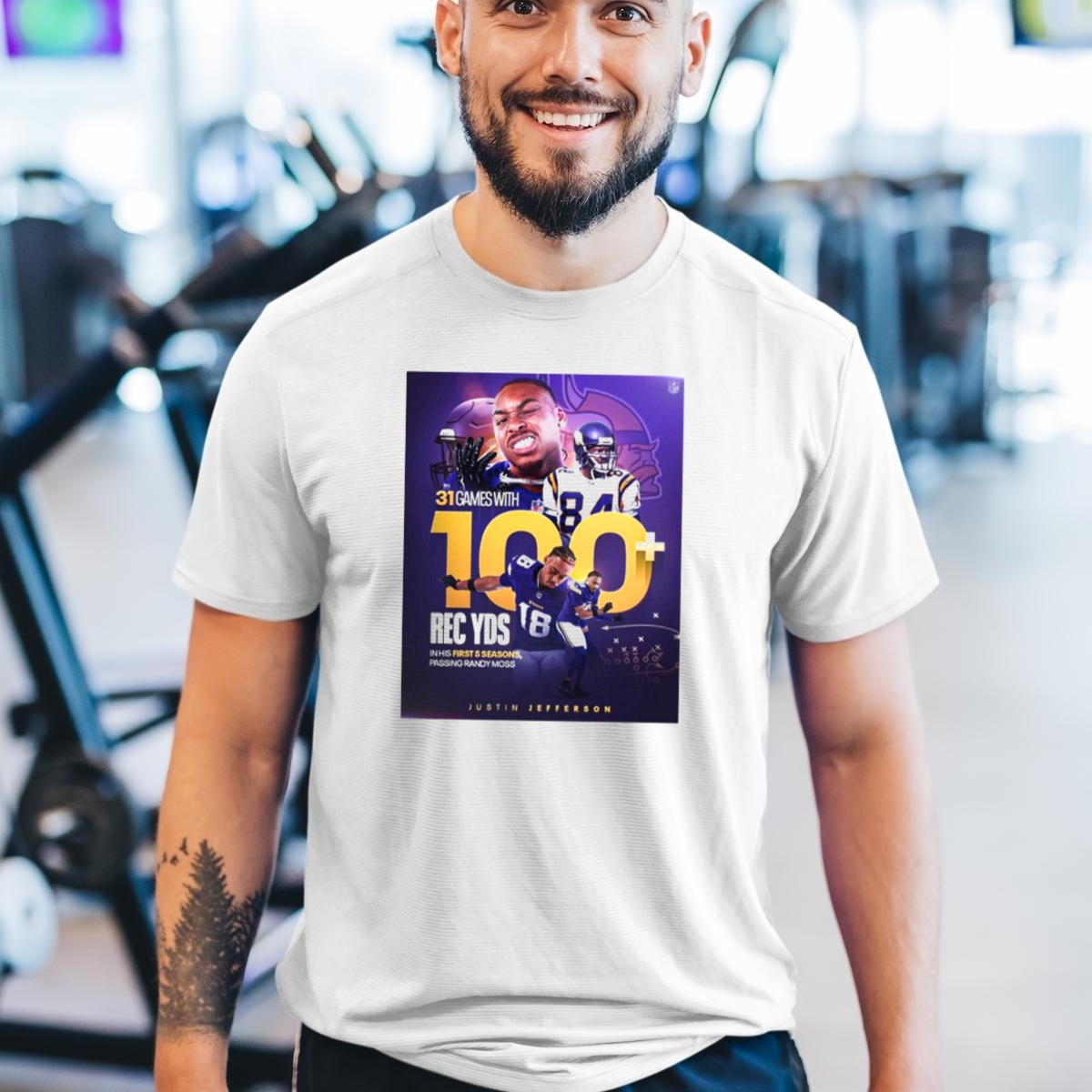 Minnesota-Vikings-Justin-Jefferson-31-Games-With-100-Rec-Yds-In-His-First-5-Seasons-Passing-Randy-Moss-T-Shirt-1_t-shirt-3_4