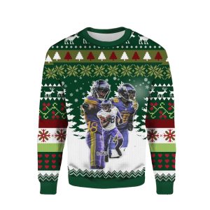 Minnesota Vikings Justin Jefferson Alcohol Ugly Sweater