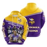 Minnesota Vikings Legends Signature AOP Hoodie
