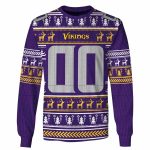 Minnesota-Vikings-Logo-And-Christmas-Pattern-AOP-Sweatshirt-1