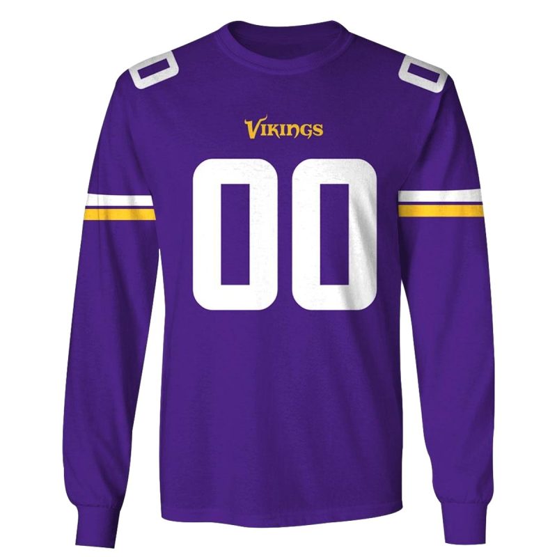 Minnesota Vikings Logo Purple Aop Sweatshirt 1