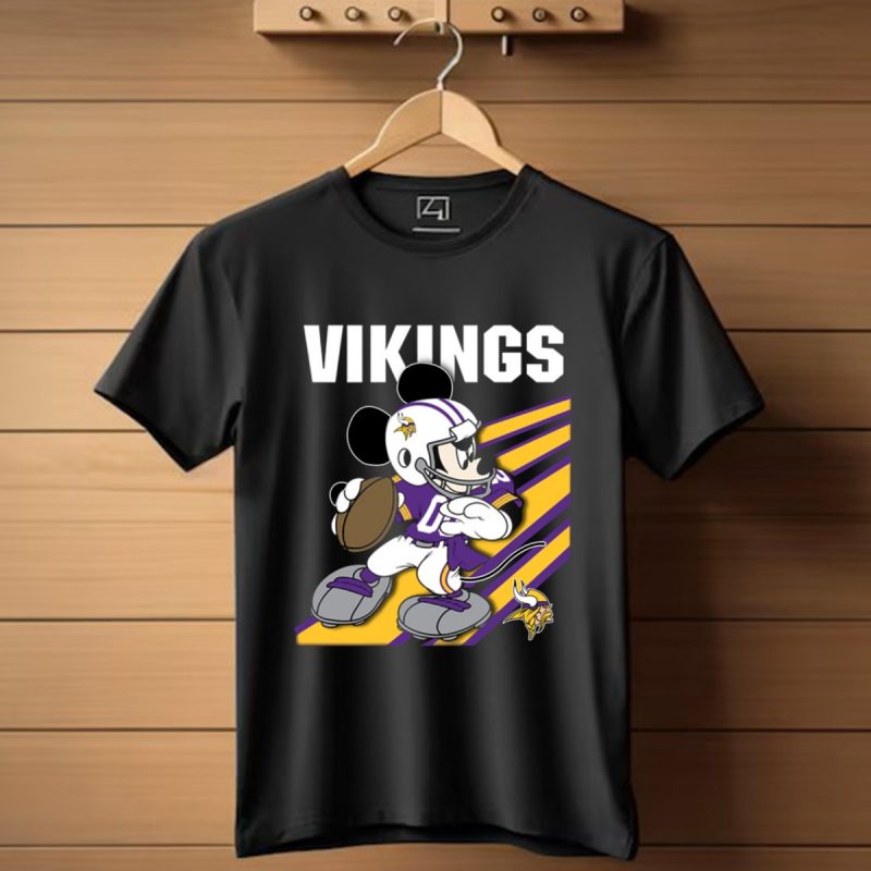 Minnesota Vikings Mickey Mouse Disney T Shirt T Shirt 1
