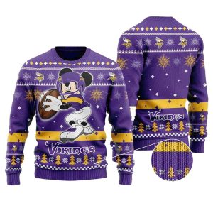 Minnesota Vikings Mickey Mouse Funny Ugly Sweater