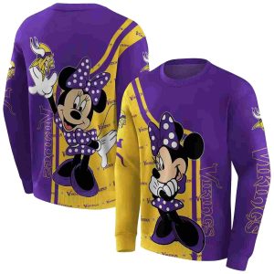 Minnesota Vikings Minnie Mouse Purple AOP Sweatshirt