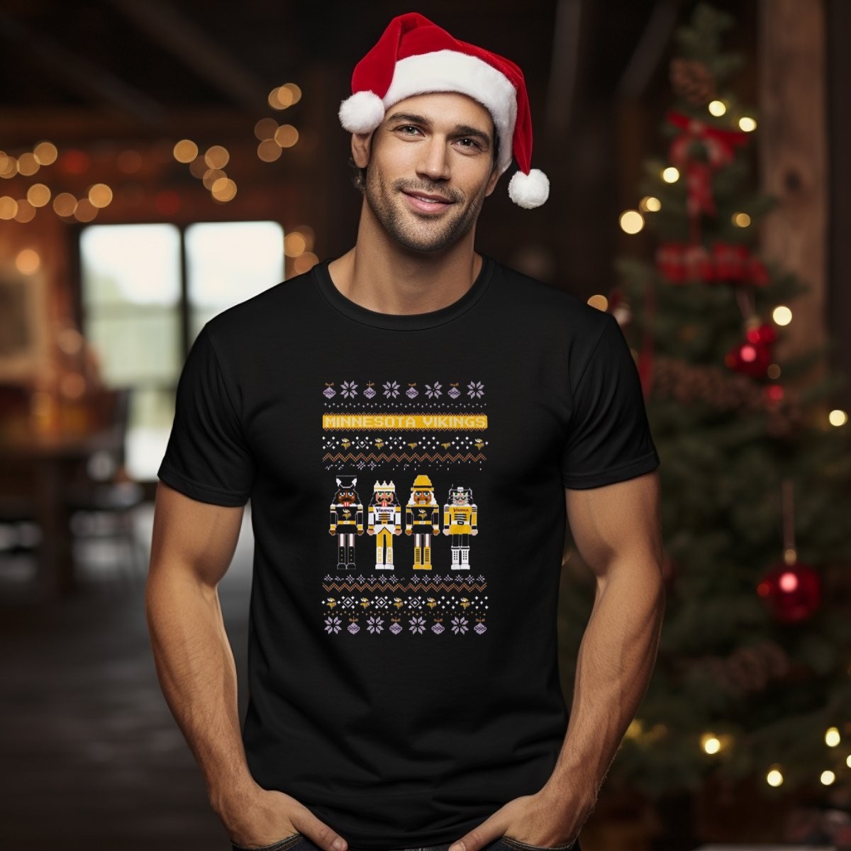 Minnesota-Vikings-Nfl-Ugly-Christmas-Sweater-Nutcracker-Holiday-T-Shirt-1_t-shirt-1_2