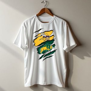 Minnesota Vikings North Dakota State Bison Claw Marks T Shirt