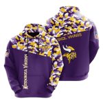 Minnesota Vikings Purple Gold Camo AOP Hoodie