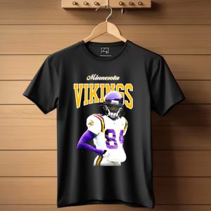 Minnesota Vikings Randy Moss Number 84 Retired Player Sideline Legend T Shirt