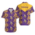 Minnesota Vikings Regal Purple Hibiscus Hawaiian Shirt
