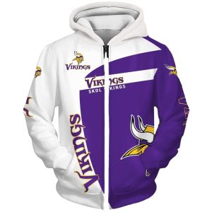 Minnesota Vikings Skol Vikings AOP Hoodie