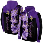 Minnesota-Vikings-Skull-Motif-Purple-Black-AOP-Hoodie-1