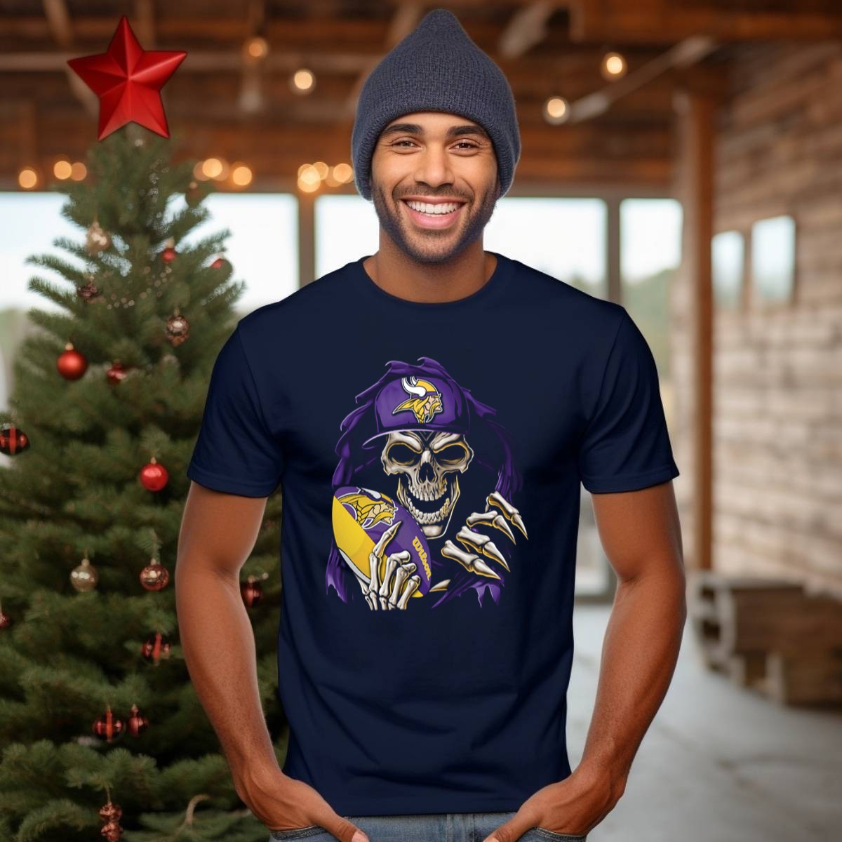 Minnesota-Vikings-Skull-With-Football-And-Cap-T-Shirt-1_t-shirt-3_4
