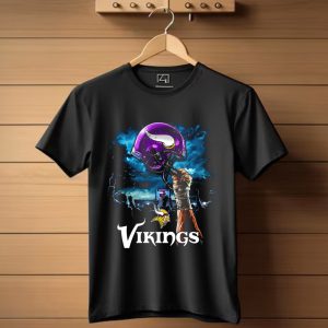 Minnesota Vikings Sky Helmet Nfl T-Shirt
