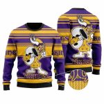 Minnesota Vikings Snoopy Dabbing Ugly Sweater
