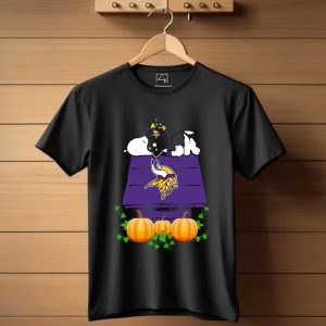 Minnesota Vikings Snoopy Pumpkin House T-Shirt
