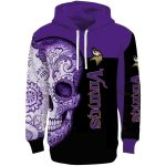 Minnesota-Vikings-Sugar-Skull-Purple-Black-AOP-Hoodie-2
