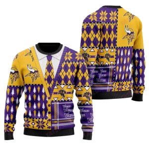 Minnesota Vikings Suite Style Ugly Sweater