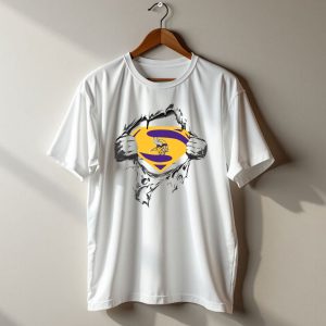 Minnesota Vikings Superman Logo Fan Gear T Shirt